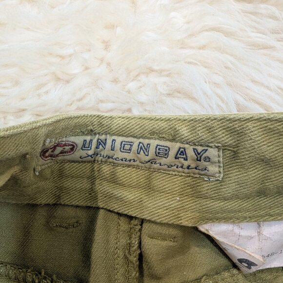 Union Bay Women's Olive Green Tapered High Waist Mom Jeans Size 7/8 - Picture 7 of 9